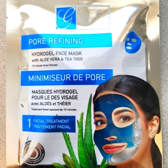 3 Kinds of Sheet Masks (3 Masks) Hyaluronic Acid Aloe Vera Tea Tree Oil Mint NWT - Picture 4 of 7